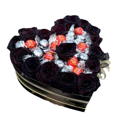 Roses with Lindt Lindor Truffles