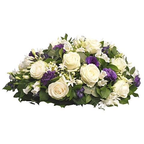 Roses With Purple Posy - Flowers Box London