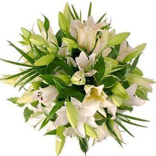 Royal White Lily Bouquet