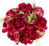 Ruby Red Peony Bouquet - Flowers Box London