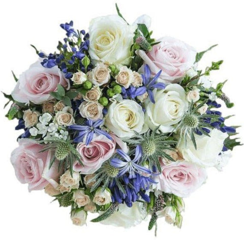 Sentimental Pastel Sapphire Bouquet - Flowers Box London