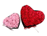 Set Foam Rose Large and Small Heart Boxes - Flowers Box London