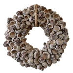 Snow Acorn Christmas Wreath