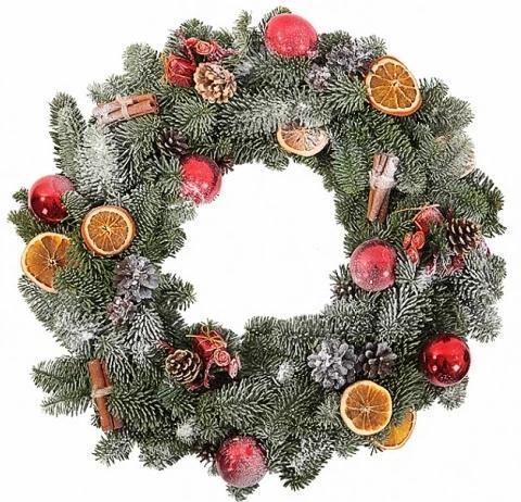 Snow Christmas Wreath