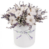 Snowing and Lavender Hat Box
