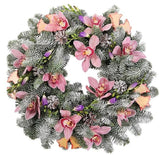 Snowing Cymbidium Orchids Christmas