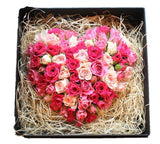 Spray Pink Shades Heart Signature Box