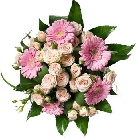 Spray Roses and Gerbera Bouquet - Flowers Box London