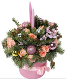 Spray Roses Christmas Box - Flowers Box London
