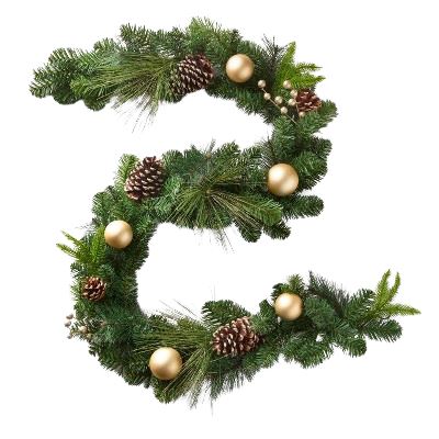 Spruce and Pine Fresh Garland with Baubles
