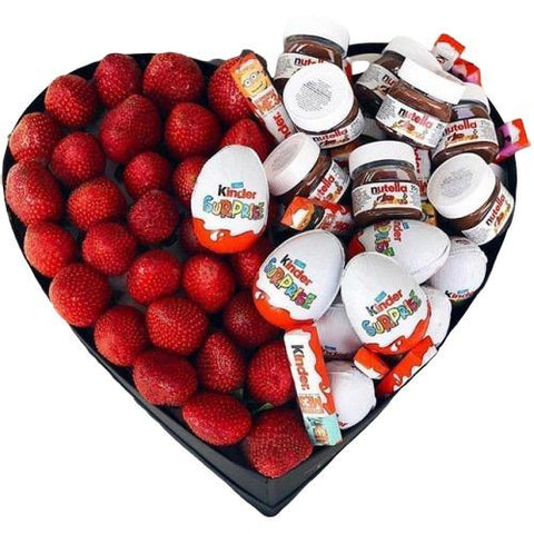 Strawberry and Chocolate in a Box - Flowers Box London
