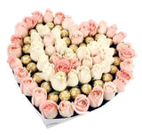 Stunning Roses and Chocolates Box - Flowers Box London