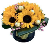 Sunflowers with Chocolates