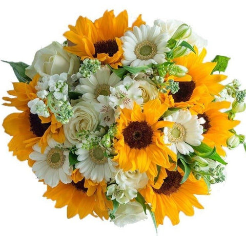 Sunny Ray In Garden Bouquet - Flowers Box London