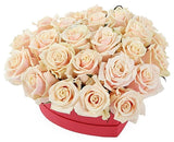 Sweet Avalanche Roses Heart Box - Flowers Box London
