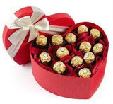 Sweets in Flowers Petals Herat Box - Flowers Box London