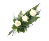Three Roses with Greenery Bouquet - Flowers Box London