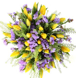 Tulips In Purple Bouquet - Flowers Box London