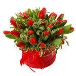 Tulips with Greenery Box