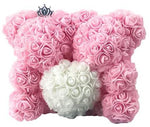 Twin Luxury Pink Rose Teddy Bear