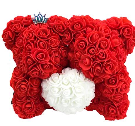 Twin Luxury Red Rose Teddy Bear