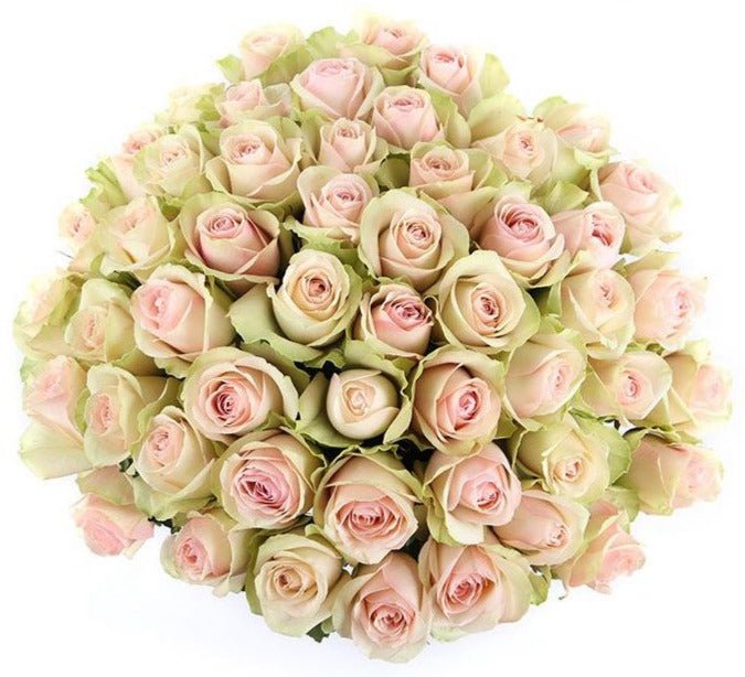 Whimsical Elegance: Unique Light Pink Roses Bouquet | Fresh Floral ...
