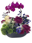 Vibrant Phalenopsis Orchids and Flowers Pot Arrangement - Flowers Box London