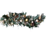 Vintage Fresh Garland with Baubles - Flowers Box London