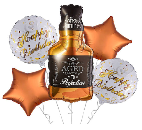 Whiskey Birthday Set Balloons - Flowers Box London