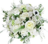 White Alabaster Bouquet - Flowers Box London