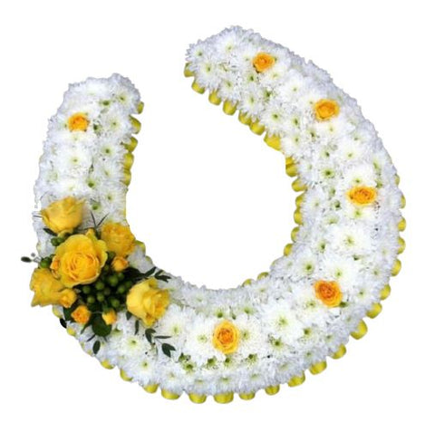 White and Yellow Horseshoe Tribute
