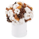 White Christmas Hat Box - Flowers Box London