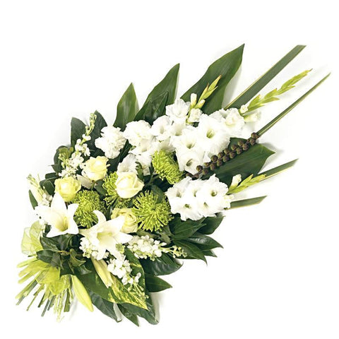 White & Green Tied Sheaf