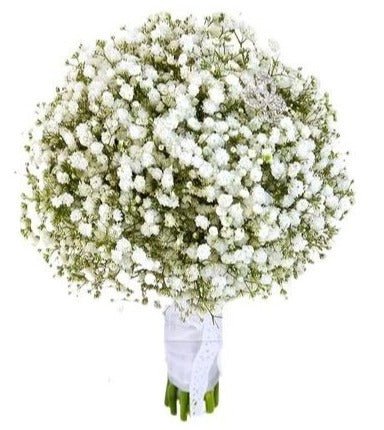 White Gypsophila Bridal Bouquet - Flowers Box London