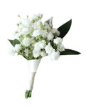 White Gypsophila Buttonhole