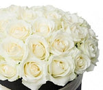 White Roses Hat Box