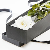 White Single Rose Luxury Box - Flowers Box London