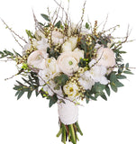 Wild Pastel Bridal Bouquet - Flowers Box London