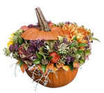 Wild Pumpkin Flowers Arrangement