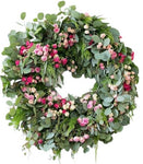 Wild Spray Roses Door Wreath