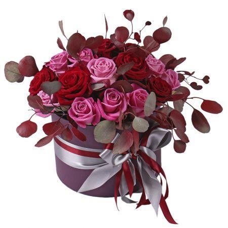 Winter Roses Hat Box