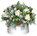 Winter Silver Box - Flowers Box London