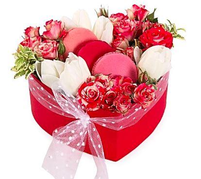 With Love Heart Box - Flowers Box London