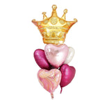 Wonderful Balloon Bouquet with Gold Crown