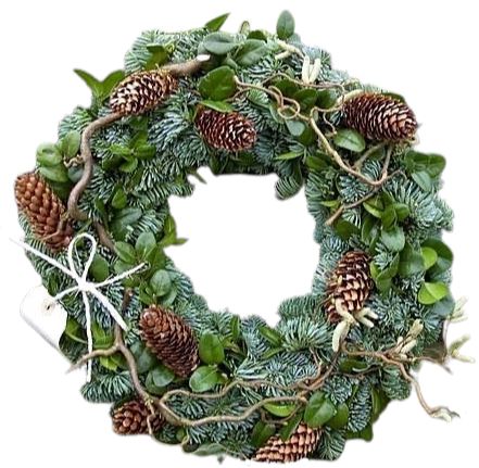 Woodland Christmas Wreath with Cones