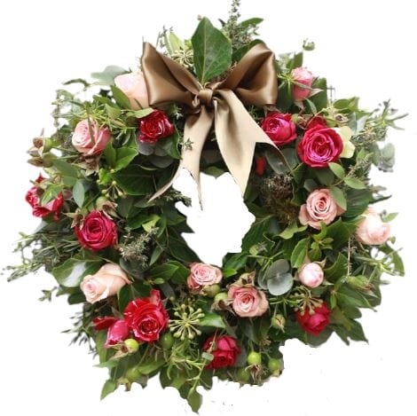 WREATH HEART SHAPE - AS IN THE PICTURE (36CM - 14INCH)