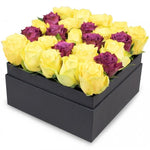 Yellow & Cerise Roses Signature Box