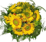 Yellow in Green Bouquet - Flowers Box London
