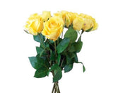 Yellow Preserved Rose Stems - Flowers Box London