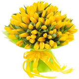 Yellow Tulips Bouquet - Flowers Box London
